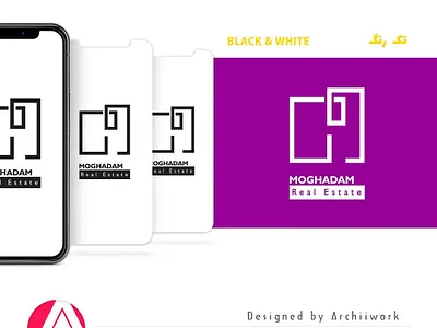 Logo design concept for moghadam real estate brand branding design identity identity branding identity design logo logo design logodesign logos real estate real estate branding real estate logo realestate