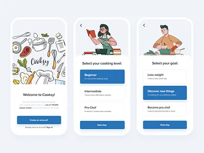 Cooking App Template Free app app design best design challenge cook cooking cooking app daily ui figma free free template recipe recipe app recipes template ui ui ux ui design user interface ux ui