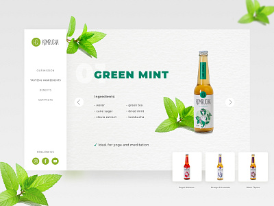 Product UI Concept figmadesign green landing design landing page design minimalism ui uiux webdesign website