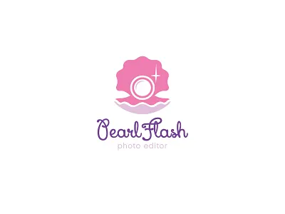 Pearl Flash app application branding for sale logo logotype pearl photo photo app photo edit photo editor