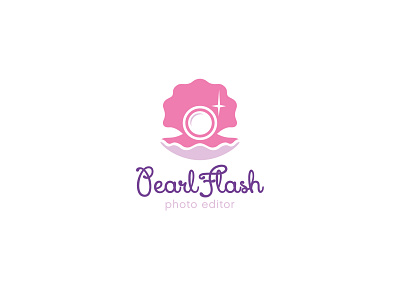 Pearl Flash app application branding for sale logo logotype pearl photo photo app photo edit photo editor