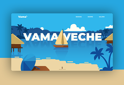 Vama Veche app art design flat graphic design illustration ui ux web website