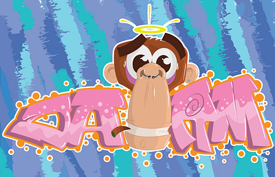 Monkey Business animal animal illustration digital graffiti letters