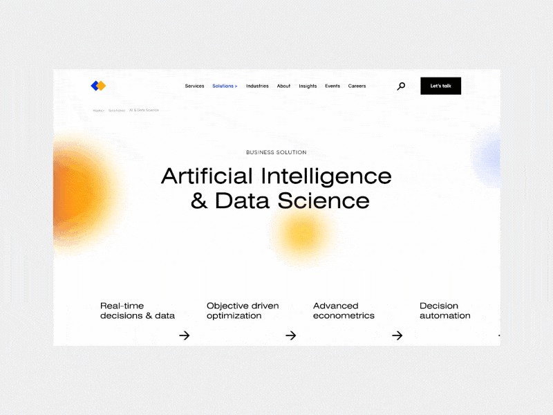 Data science microanimations design ui ui animation uxui web design