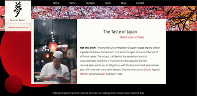 Sushi Restaurant Homepage with HTML5, CSS3 and BOOTSTRAP4 bootstrap4 css3 design grids homepage html5 sushi