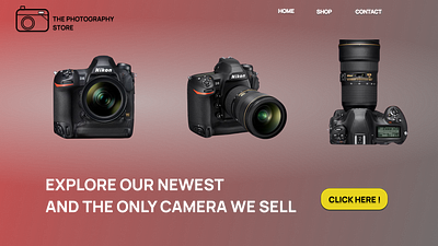 The Camera Store,My first Shot branding design illustration logo ui website