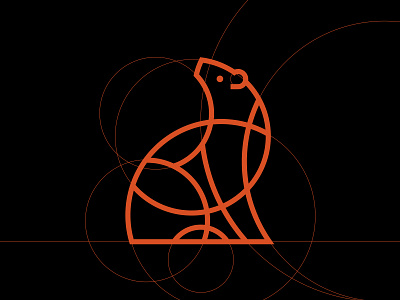 Divbrands® Bear Construction bear bear illustration brand identity branding identity design logo design minimalist logo