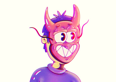 Devil Mask Startup Inferno 1930s cartoon cartoon character cartoon characters cartoon illustration cartoons character character design characterdesign devil hell illustration illustration art lowbrow lowbrow art lowbrowart mask procreate vector art vintage