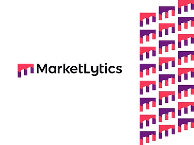 Market analytics, logo for business data insights analytics abstract branding buildings business consumers behaviour corporate pattern data analytics digital door insights letter mark monogram logo logo design m market marketing marketers martech modern perspective sales