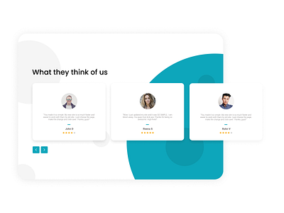 Testimonial clean design dailyui design design of the day figma testimonial testimonials ui ux web website