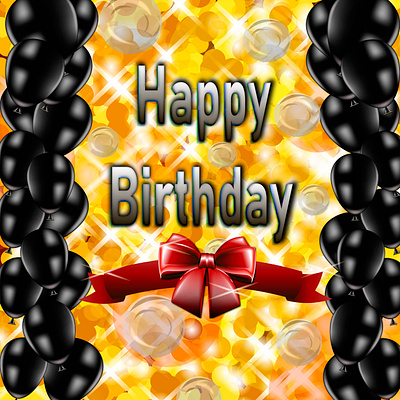 happy birthday banner decorated design illustration logos vector