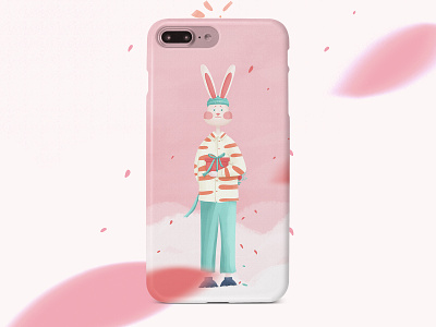 Mr. rabbit's gift design gift illustraion rabbit