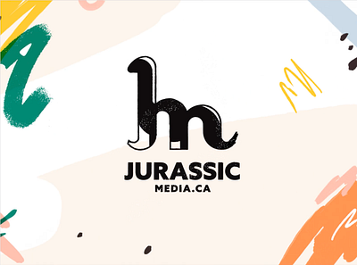 Jurassic Media animation branding digital design media dinosaur illustration letter j lettermark logo vector