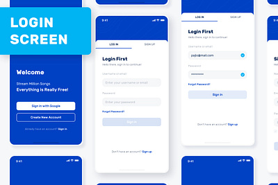 Music Play Login Page app design mobile app design mobile design mobile ui mobile ui design ui ux design ui design ui ux uiux design ux design