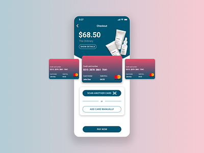 Credit Card Checkout app check out credit card dailyui dailyui 002 design figma ios product design ui ux