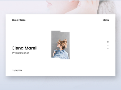 Spanish model website asymetric beautiful branding dark design landingpage morden online ui uiux ux