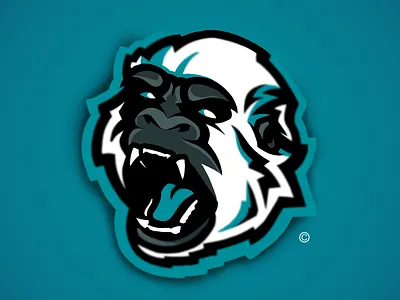 Premade Mascot logo | Yeti badge brand identity branding design esports gaming graphicdesign illustration illustrator logo logo design logotype mascot mascotdesign mascotlogo sketch teal yeti