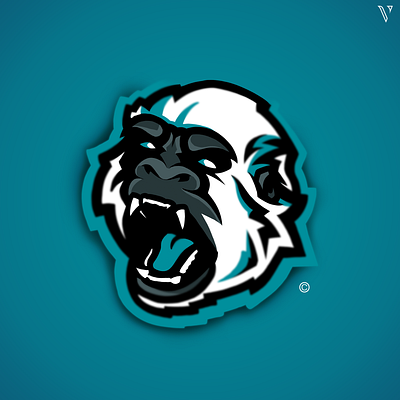 Premade Mascot logo | Yeti badge brand identity branding design esports gaming graphicdesign illustration illustrator logo logo design logotype mascot mascotdesign mascotlogo sketch teal yeti