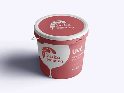 Paint Bucket label design branding design graphic logo mockup