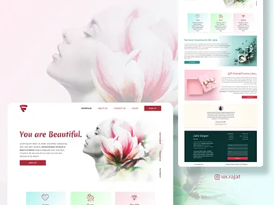You Are Beautiful❤️ aesthetic app branding design ecommerce illustration logo ui uiux web design ui ux ux vector