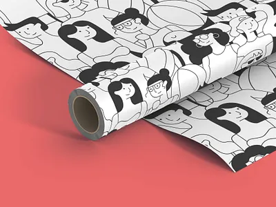 Wrapping Paper Design adobe illustrator artwork beach beach print design giftwrap graphic design illustration illustrator line drawing pattern patterndesign print print design repeatedpattern stationarydesign stationery vector vector illustration wrapping paper