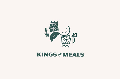 KINGS of MEALS branding identity king kings logo logotype