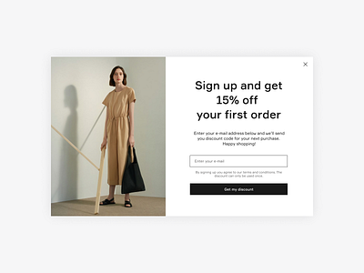 Daily UI 016 – Pop-Up / Overlay daily ui daily ui challenge design ecommerce form minimal newsletter overlay popup simple subscription ui web