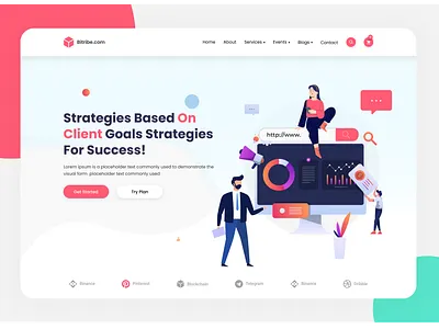 marketing web ui landing page! agency agency landing page app clean clean ui flat illustration minimal modern ui design ux ui website design