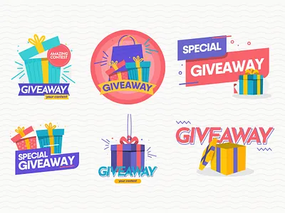 giveaway 01 anniversary branding content design gif giveaway gradient green happiness happy illustration newyear social media vector