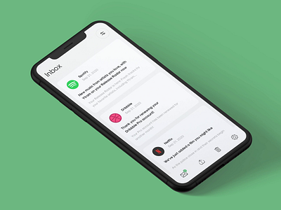 Email dismiss interaction animation app app design application concept dailyui delete design dribbble email interaction ios mail minimal mobile swipe left swipe right ui uidesign ux