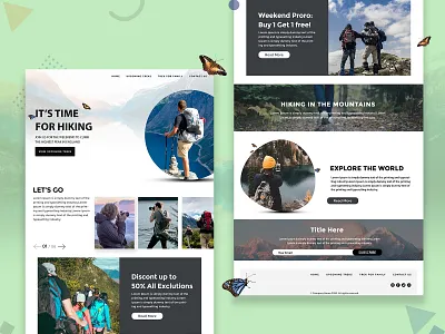 Explore and Discover the hiking experience digitally! adventure colors design hiking mountains nature naturephotography outdoors travel uiux