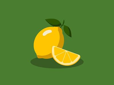 Lemon Illustration adobe adobe illustrator art colors design digital drawing fruit graphic graphicdesign green illustration illustrator lemon minimalism vector vectorart yellow