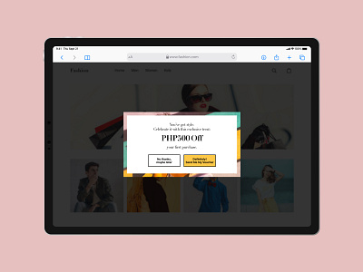 Pop-Up / Overlay adobexd daily daily 100 challenge dailyui dailyuichallenge ecommerce ecommerce design fashion app overlay overlays popup ui ui design uidesign web web design website