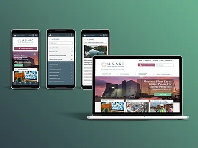 Nuclear Regulatory Commission Website Redesign government information architecture mockup responsive design uidesign uxdesign
