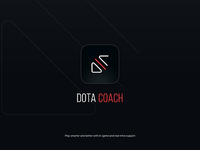 Dota Coach - App Logo app design app logo brand brand design brand identity branding branding and identity branding design dota dota 2 dota2 game gaming logo logo design logotype