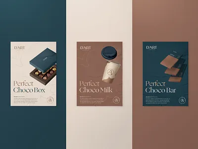 D'Art Poster aesthetic brand brand identity branding chocolate graphic design logo logo design poster design typography