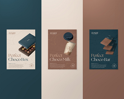 D'Art Poster aesthetic brand brand identity branding chocolate graphic design logo logo design poster design typography