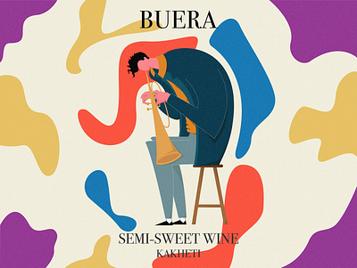 BUERA WINE branding design graphic design illustration illustrator logo minimal typography ui vector