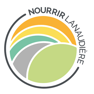 NOURRIR LANAUDIÈRE branding design flat logo minimal