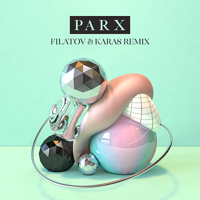 Parx Filatov anda Kara Remix-Artwork 3d 3dart 3dartist abstract blender branding c4d c4dart cinema4d illustration