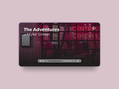 Video Player: DailyUI_057 bar daily daily 100 challenge daily ui dailyui dailyuichallenge figma figma design figmadesign interface movie pause play ui ui design uxui video video player videoplayer