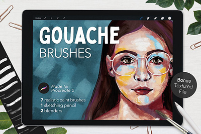 Gouache Brushes - Procreate brush brush set brushes design drawing goache high quality illustration paint painting paper paper texture procreate procreate brush procreate brushes procreate paint procreate painting texture textures watercolor