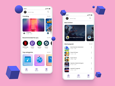 App Store concept abstract app apps appstore dailyui design playmarket ui