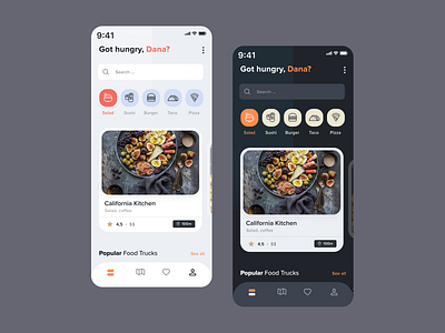 Truckeria app branding delivery delivery truck design food food app foodie foodtruck managment mobile app ui ux