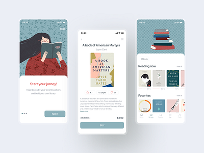 E-book Mobile App app book app books app bookshelf bookshop e book ebook design illustration mobile app mobile ui reader app ui ux