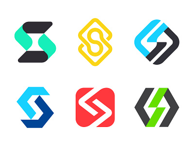 S versions for Sourcecode coding coding logo lab letter letter s logo letters logo logo mark symbol logotype mark monogram negative space negative space logo s s logo symbol typography