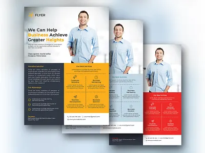 flyer advertisement agency bill board branding businesscard design flyer illustration logo rollup typography vector