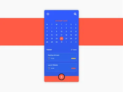 #DailyUI Day 38 - Calendar app calendar dailyui ui ux web