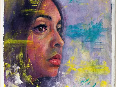 Portrait of ximena art design illustration paint