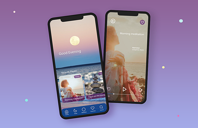 Meditation App animation app design prototyping ui